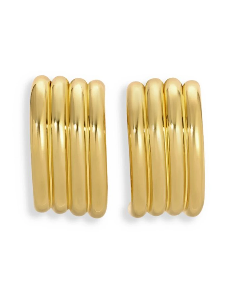Aria Multi Row Hoop Earrings