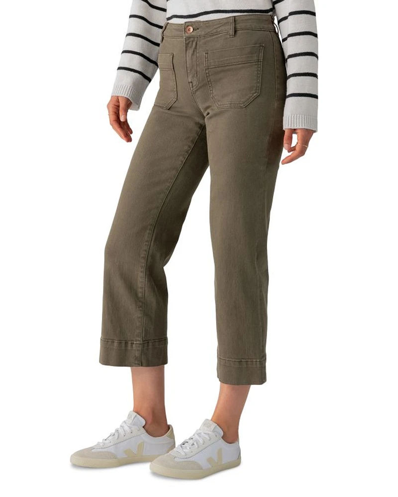 The Marine Cropped Wide Leg Pants