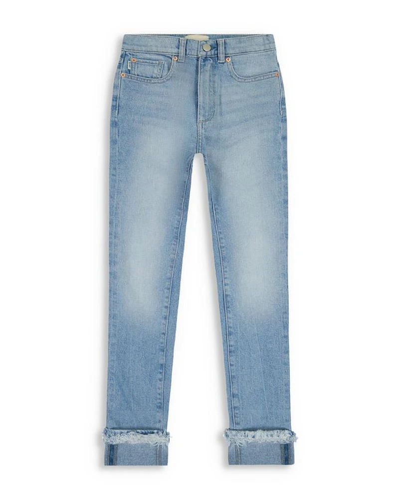 Girls' Emie High Rise Straight Jeans Fountain Fur - Big Kid