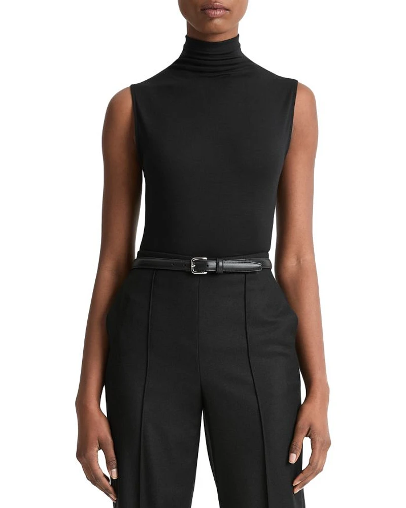 Turtleneck Sleeveless Top