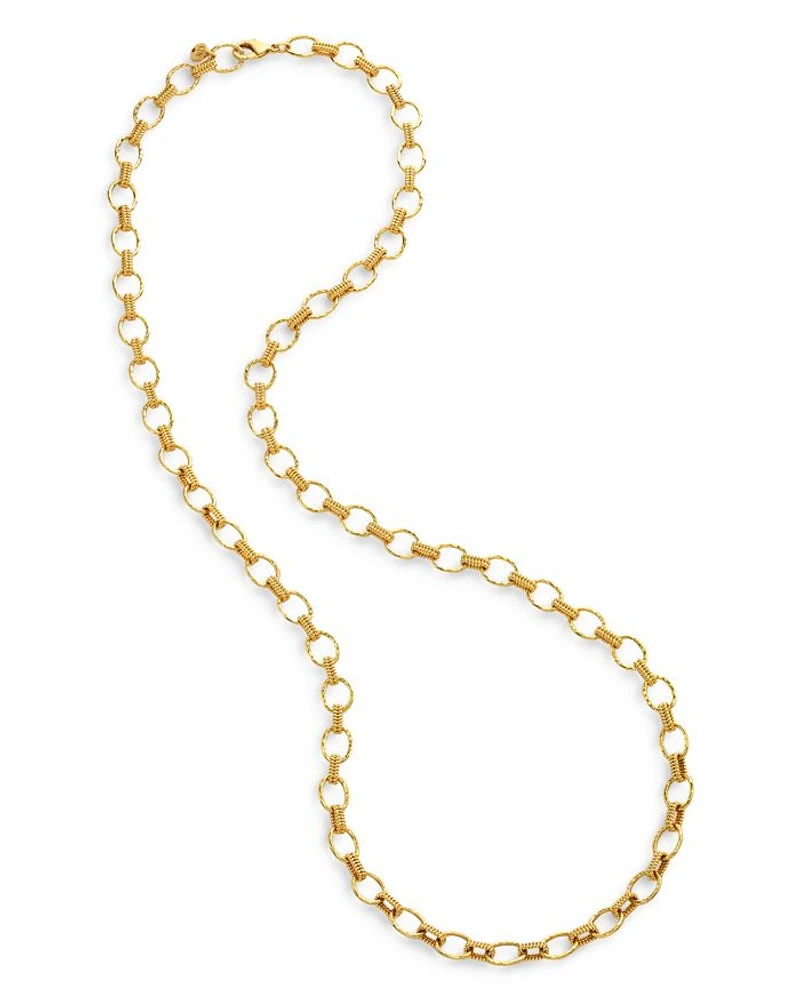 Cleopatra Small Link Chain Necklace, 32"