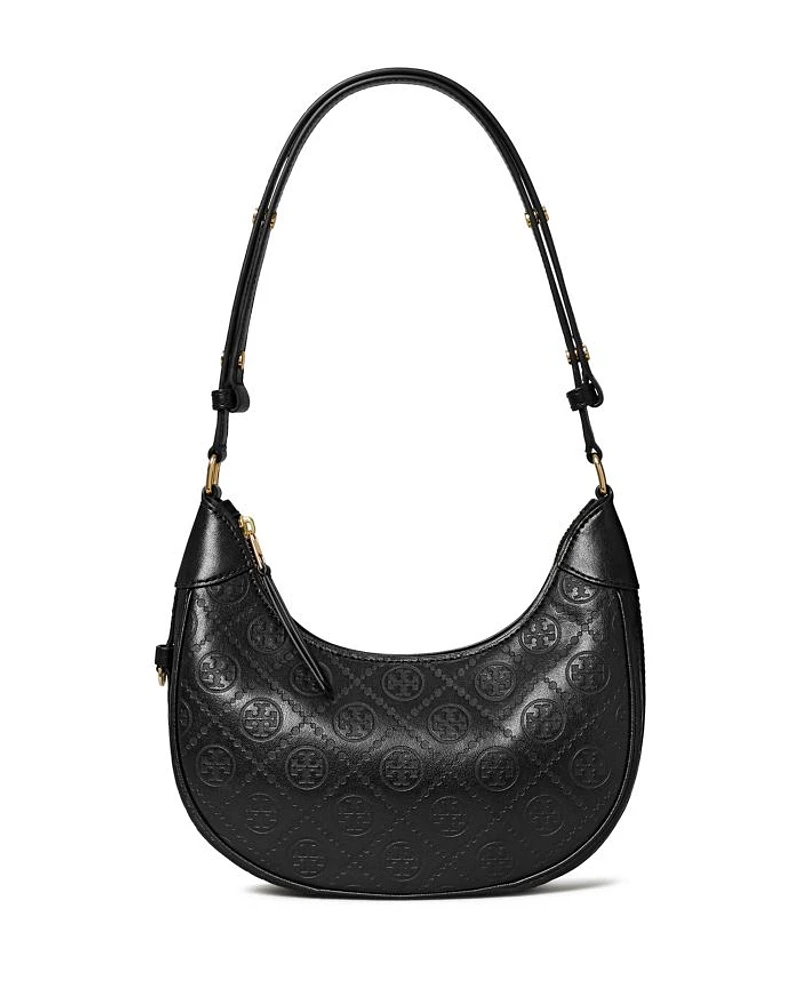 T Monogram Crescent Bag