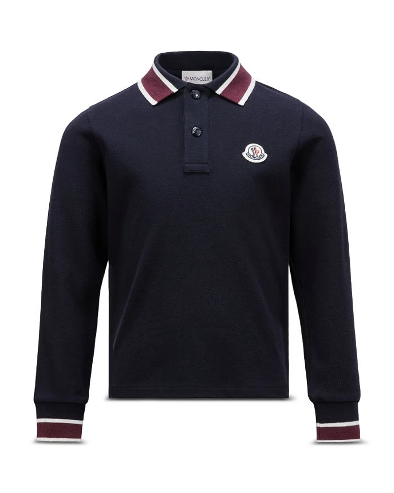 Boys' Tipped Long Sleeved Polo Shirt - Little Kid