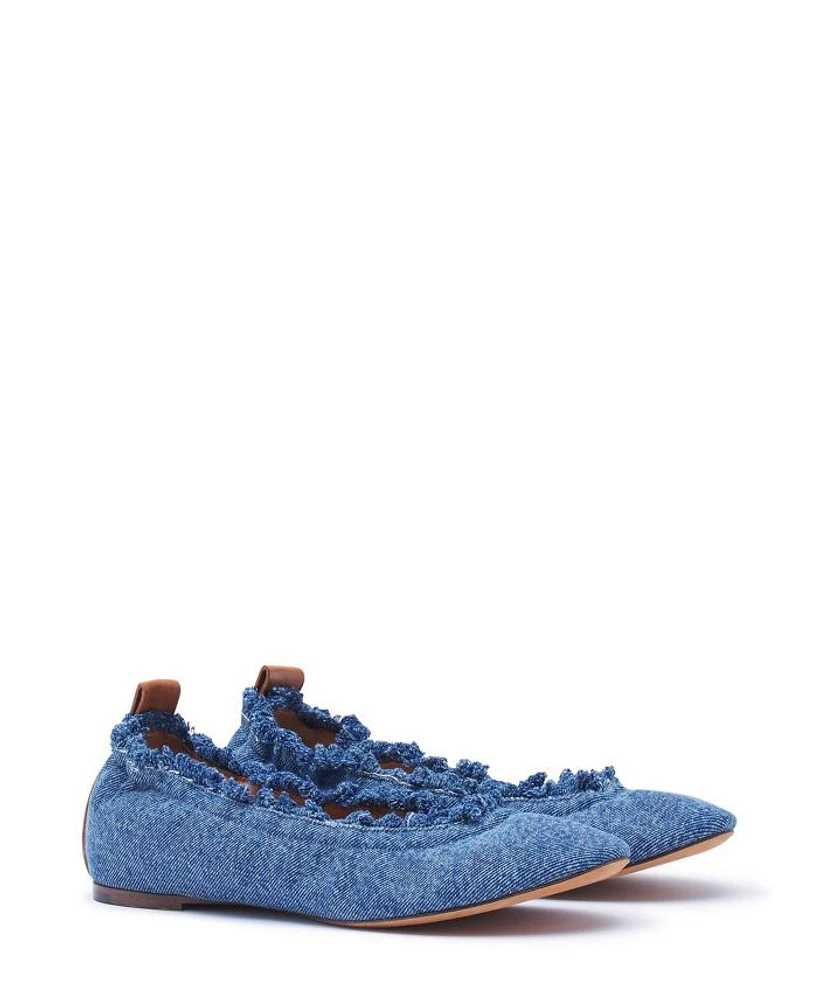 Women's The Ballerina Flat Denim