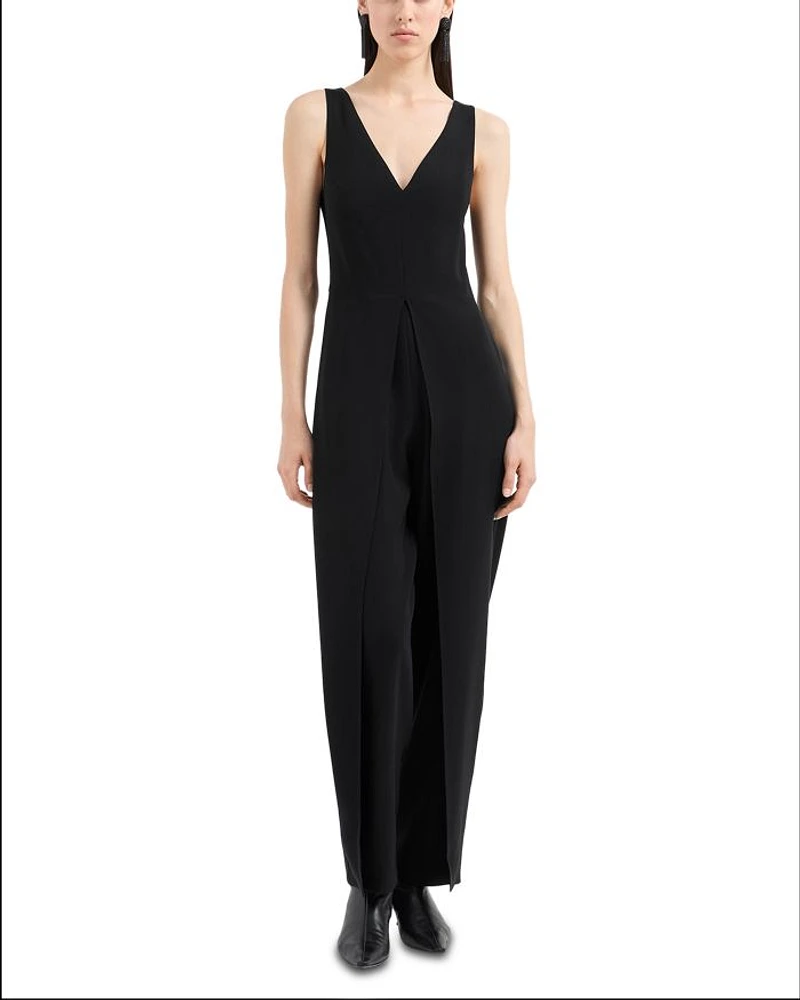 Sleeveless Full Length Jumpsuit