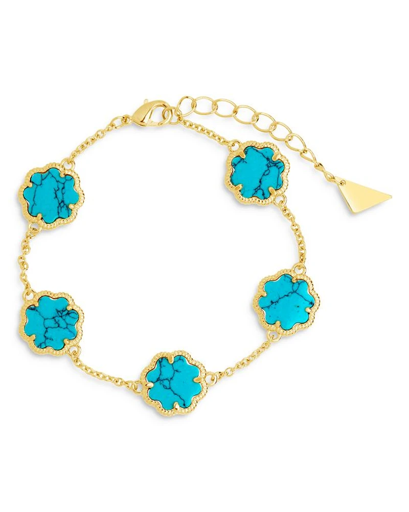 Rose Petal Station Bracelet