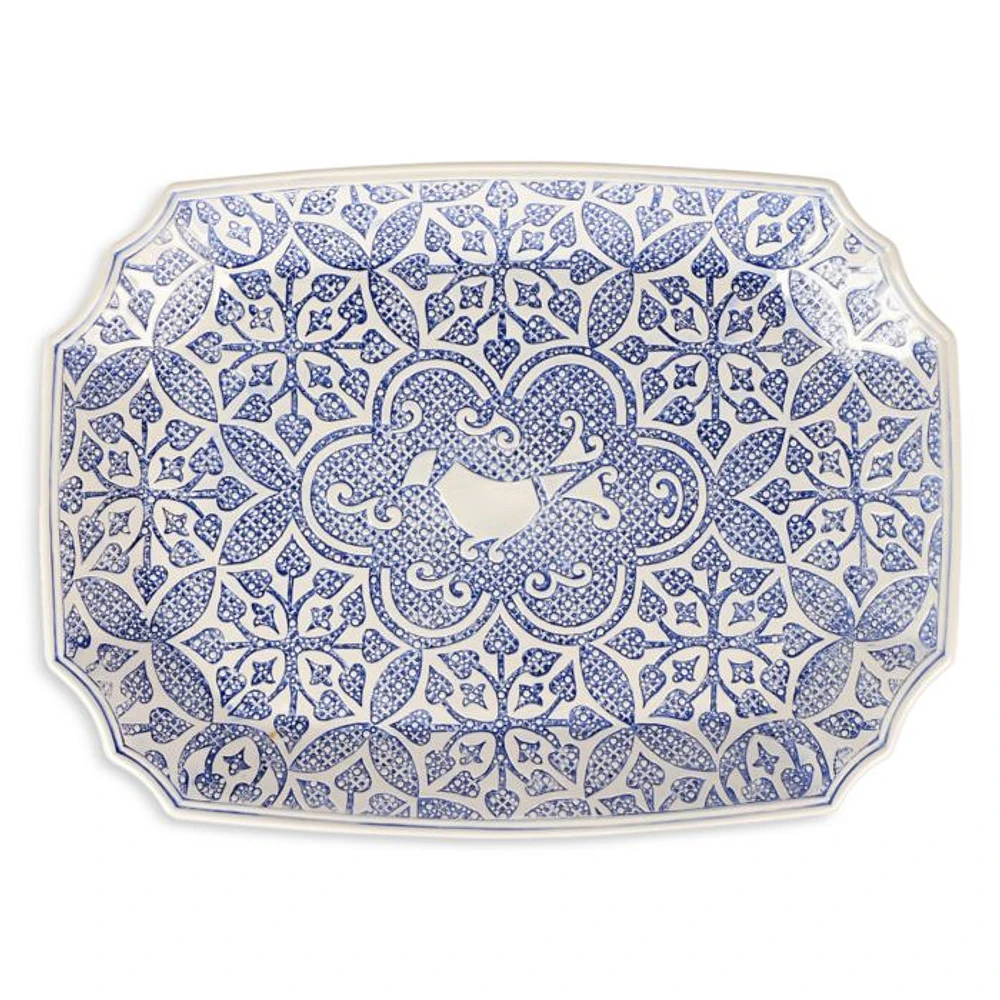 Uccello Blu Rectangular Platter