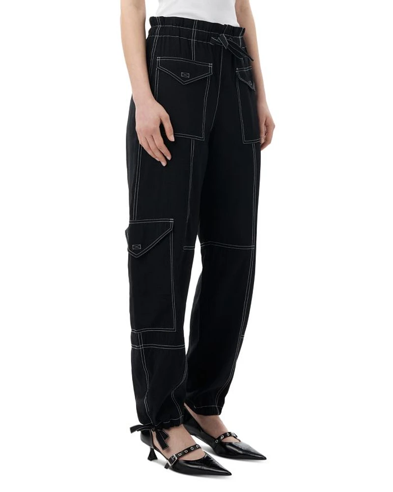 Drawstring Cargo Pants