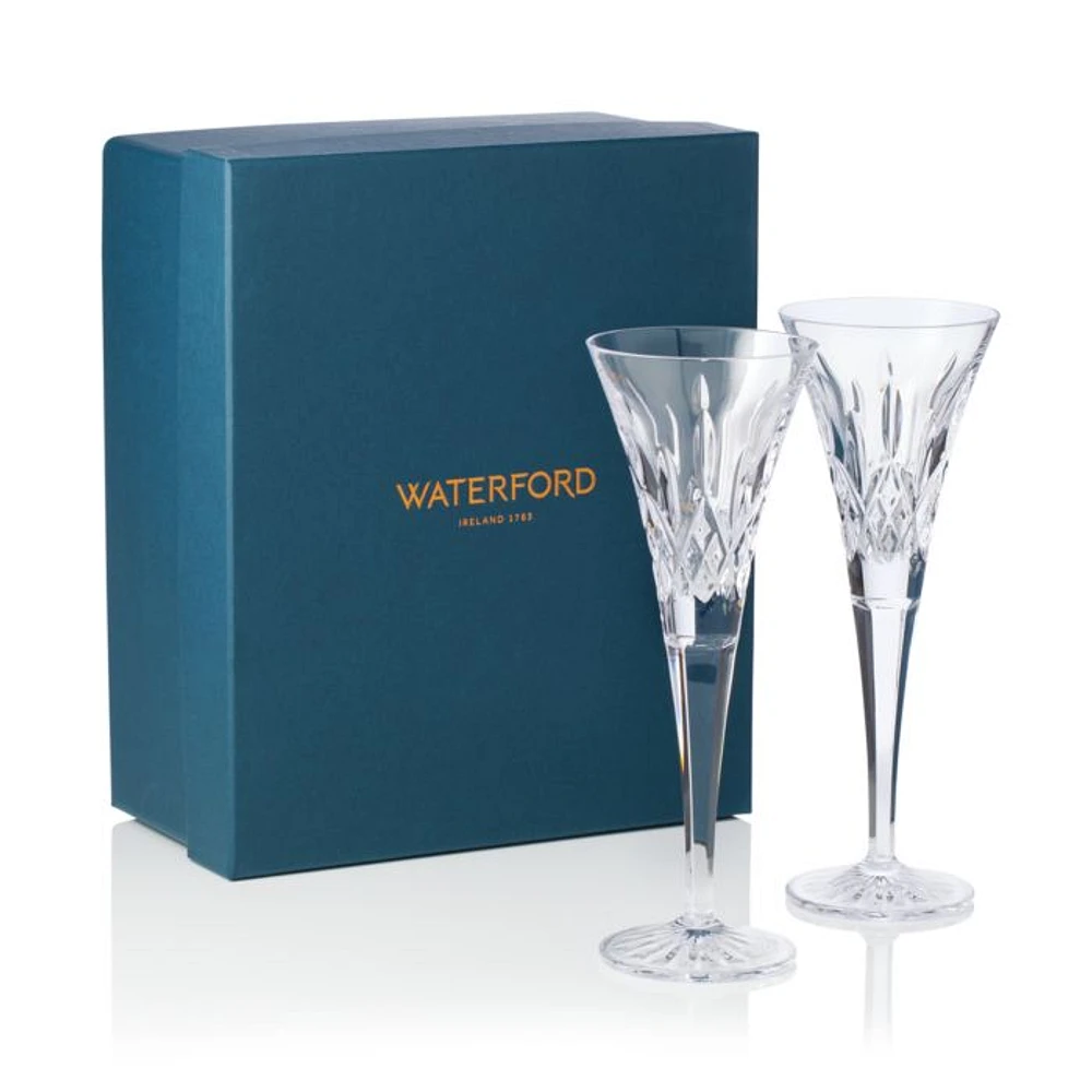 Lismore Toasting Flutes, Set of 2