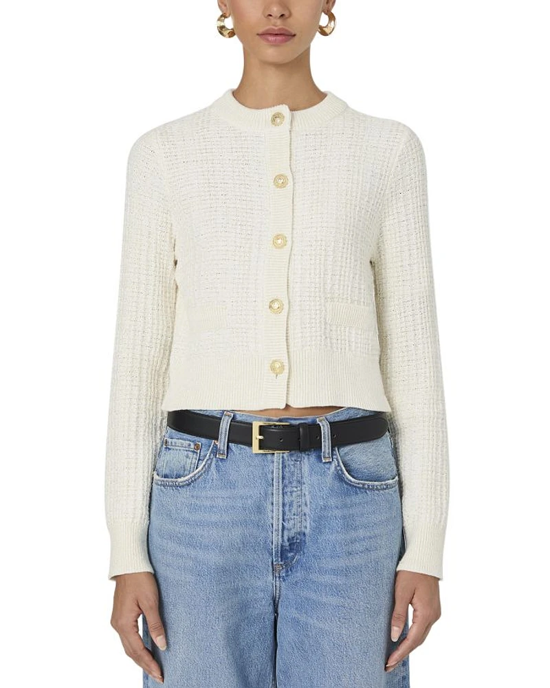 Lurex Tweed Cardigan