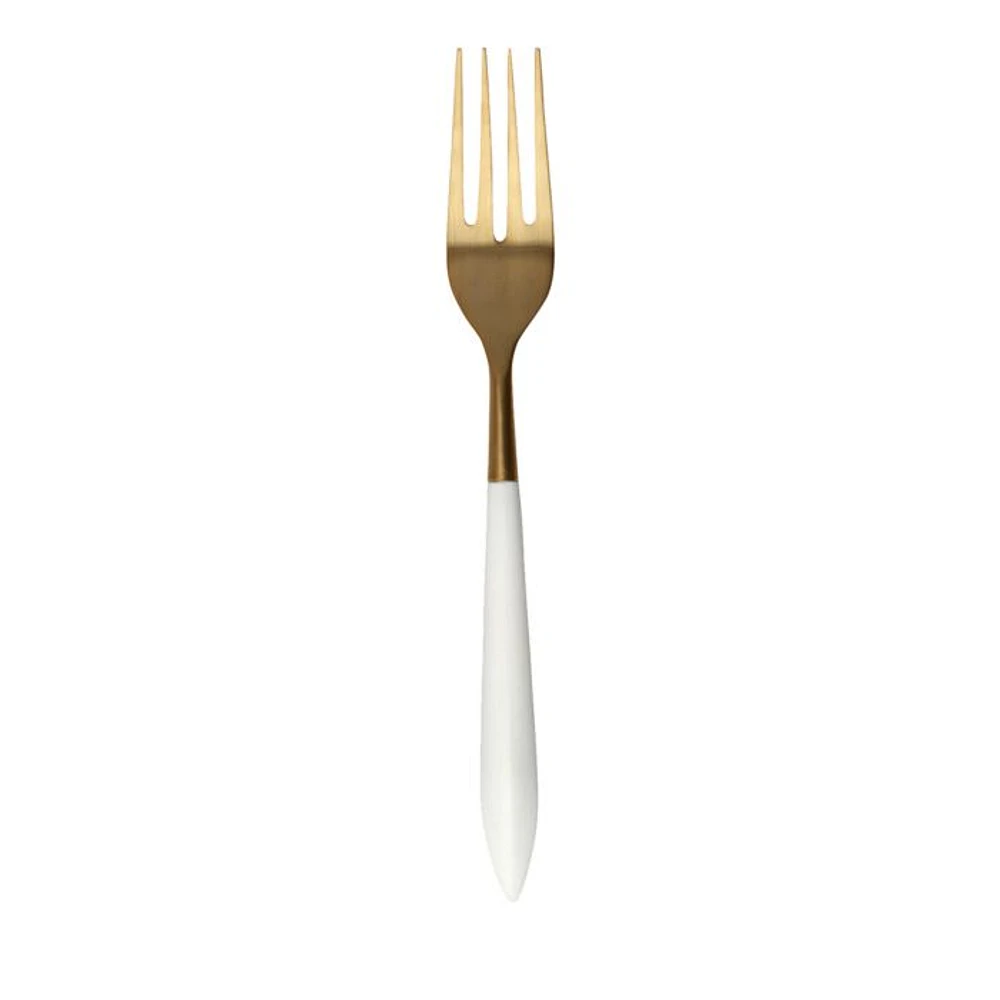 Ares Oro and White Serving Fork