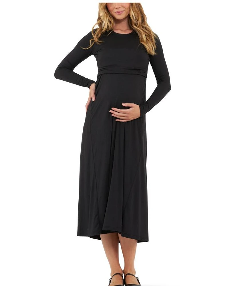 Luxe Knit A-Line Nursing Dress