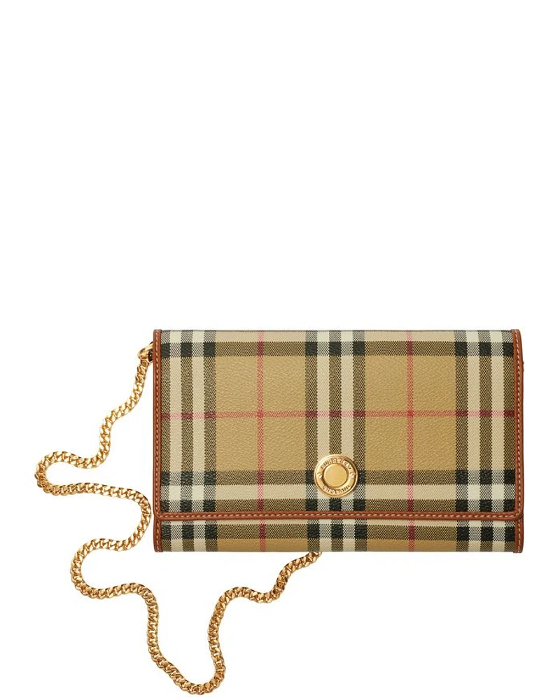 Check Chain Strap Wallet