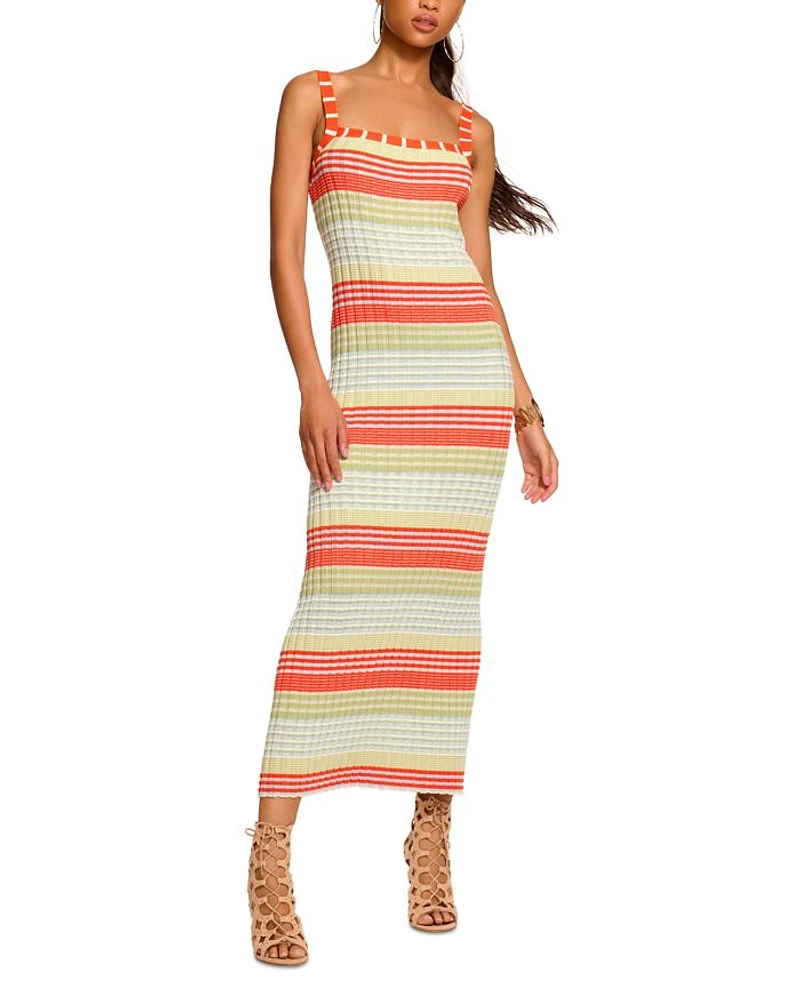 Cheval Striped Square Neck Dress