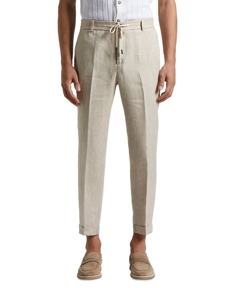 Linen Drawstring Jogger Pant