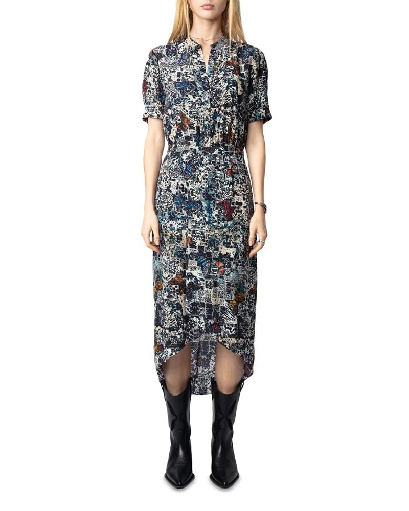 Rimaz Soft Butterfly Print Dress