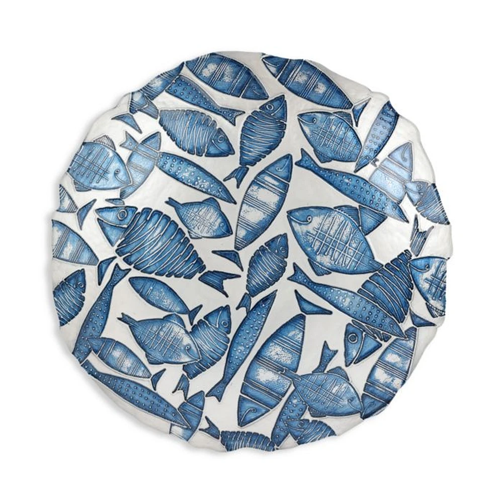 Isola Glass Shallow Bowl