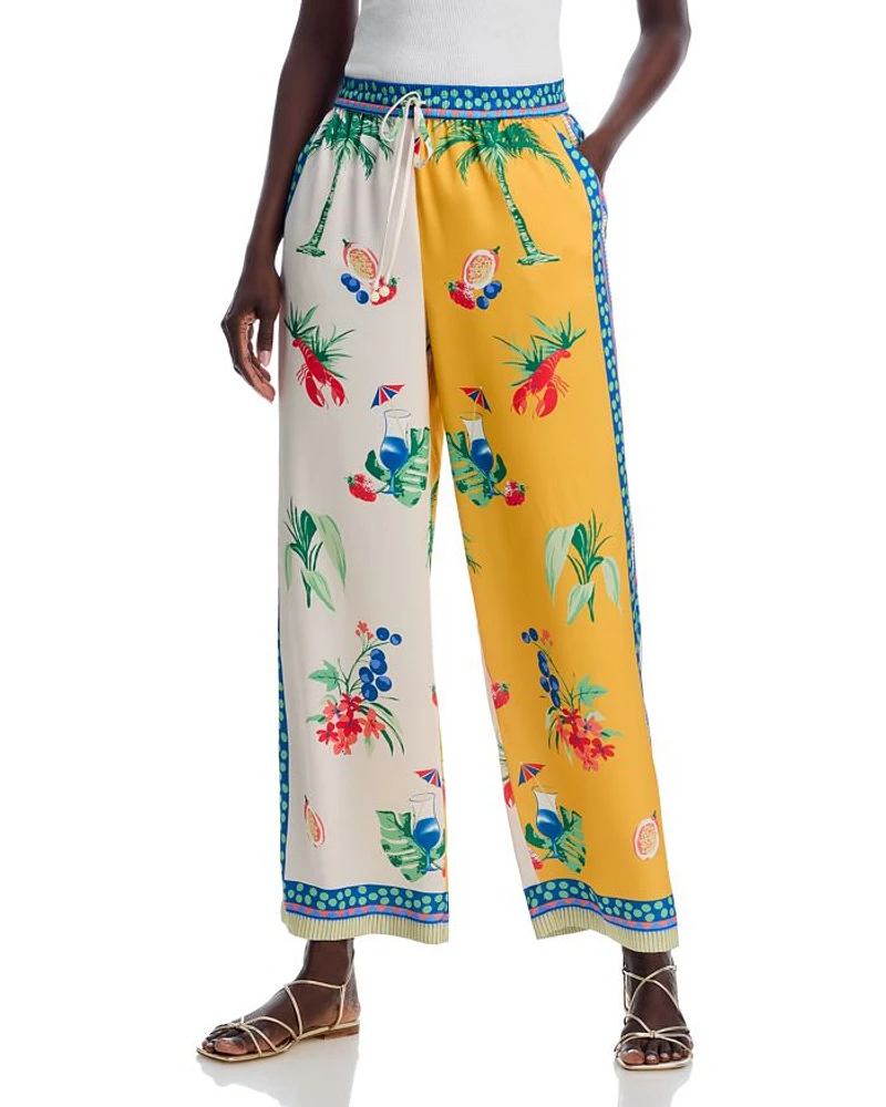 Printed Wide Leg Pants - Exclusive