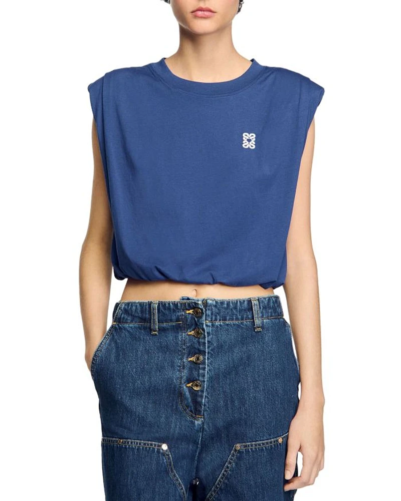 Short Draped Tee