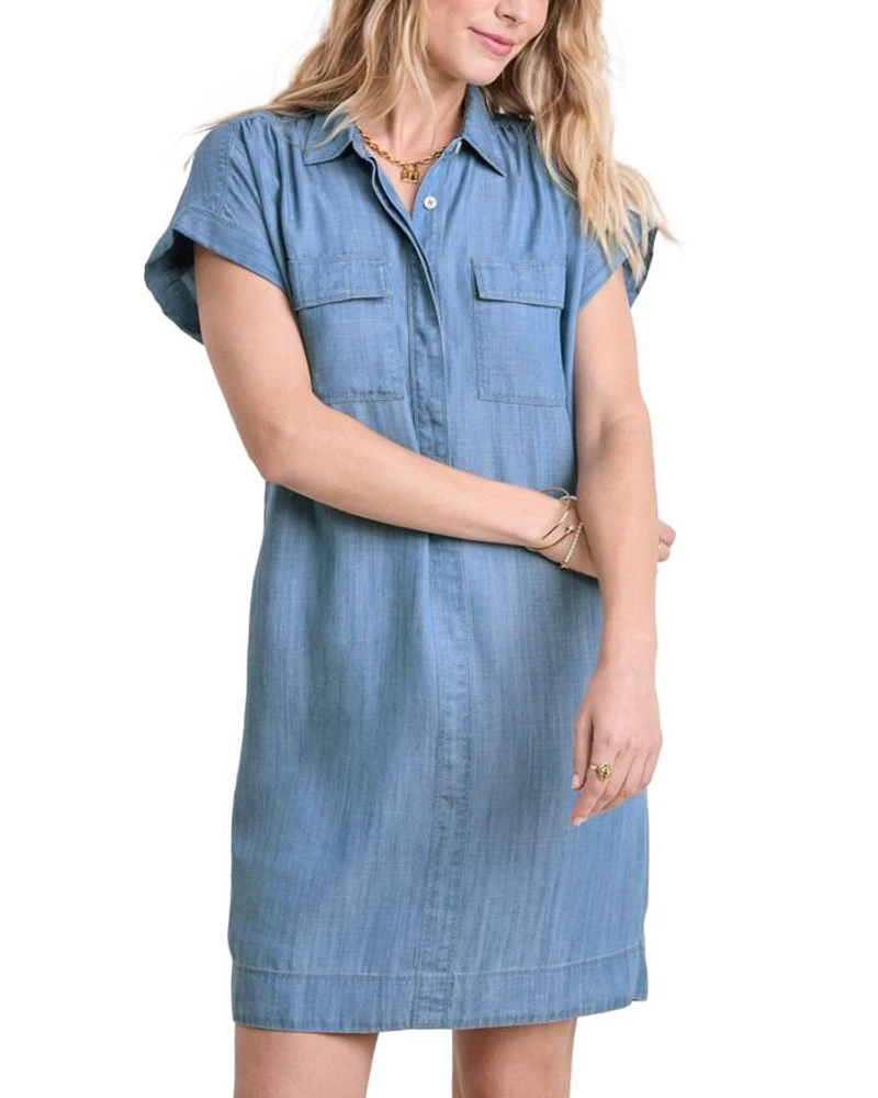 Chambray Shirtdress