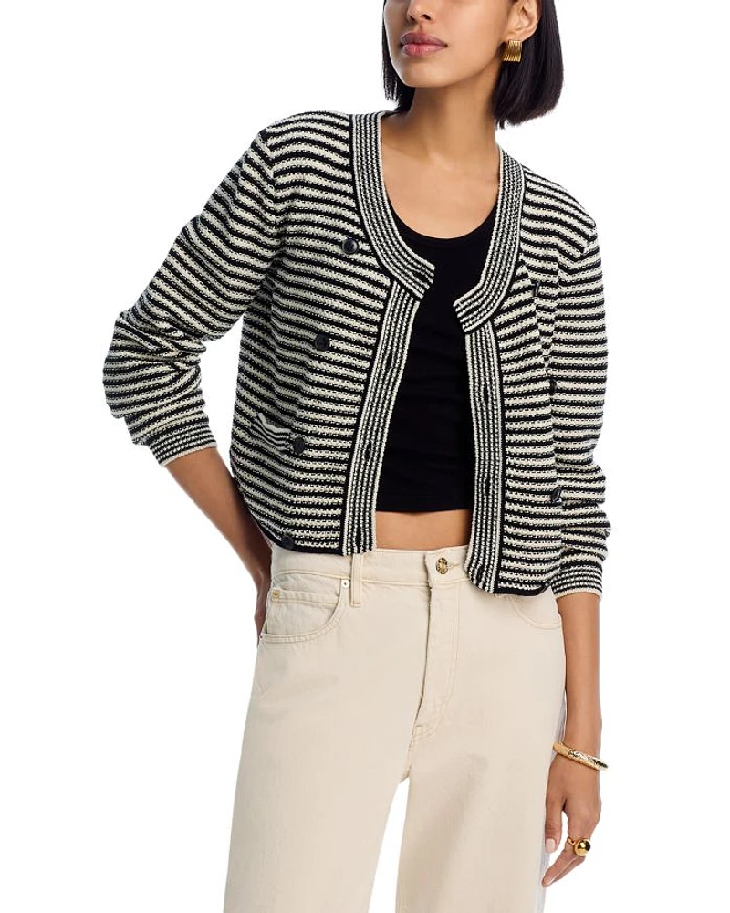 The Court Crewneck Cardigan Sweater