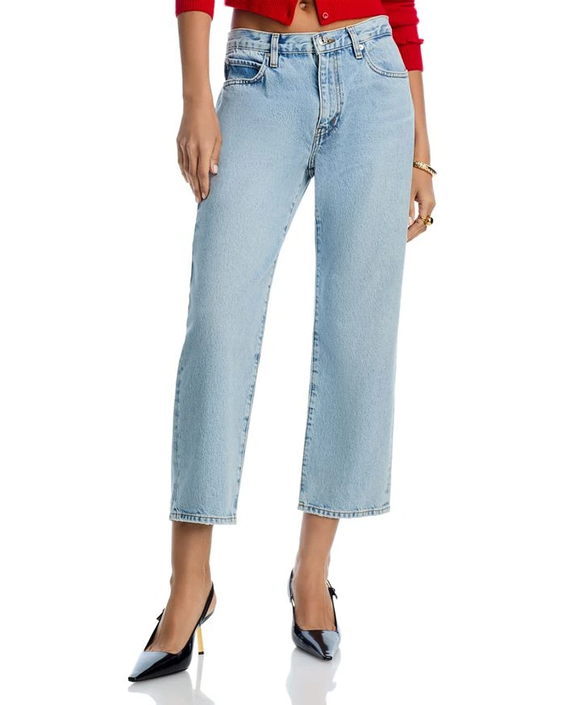 The Hang High Rise Ankle Straight Jeans Johanna