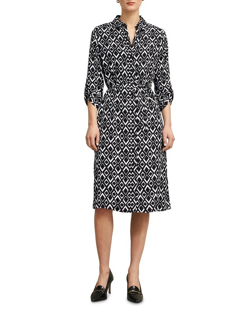 Cali Printed Button Front Dress