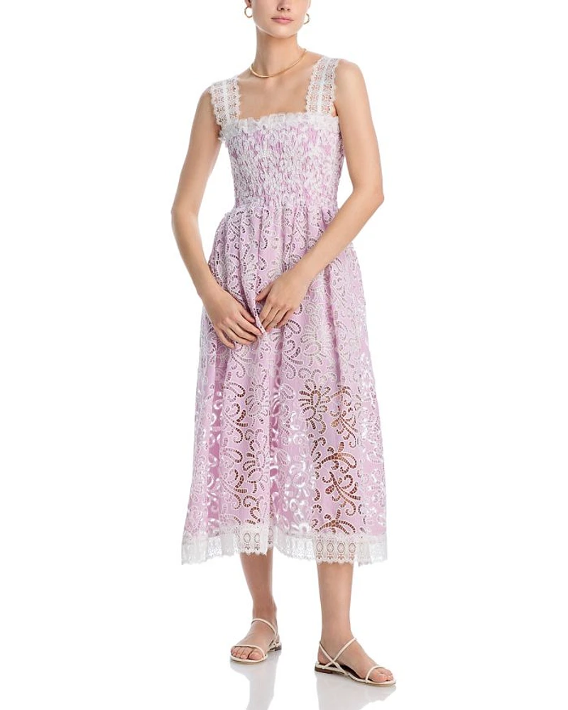 Palmetto Embroidered Dress