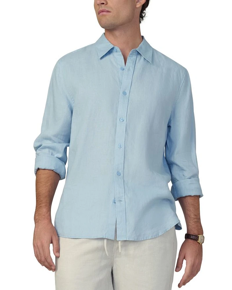 Jakob Oversized Button Front Linen Shirt
