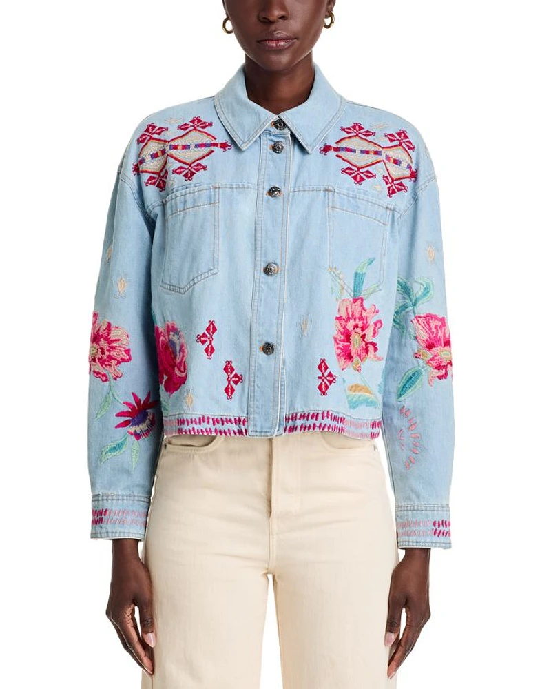 Talulla Cropped Denim Jacket