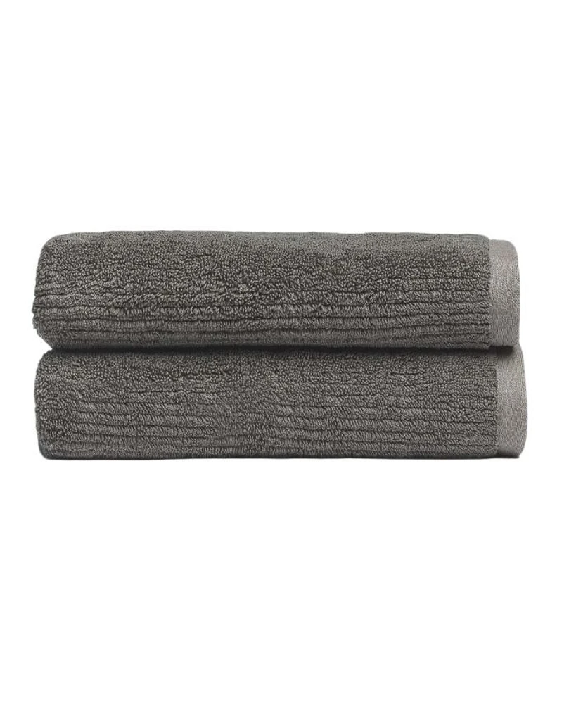 Ribbed Terrry Hand Towels, Set of 2