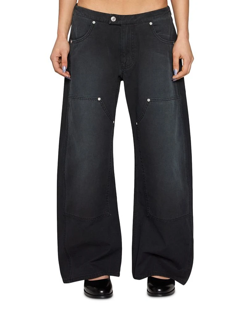 Jax Mid Rise Barrel Leg Pants