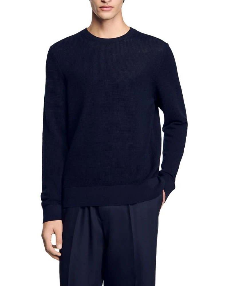 Textured Crewneck Sweater