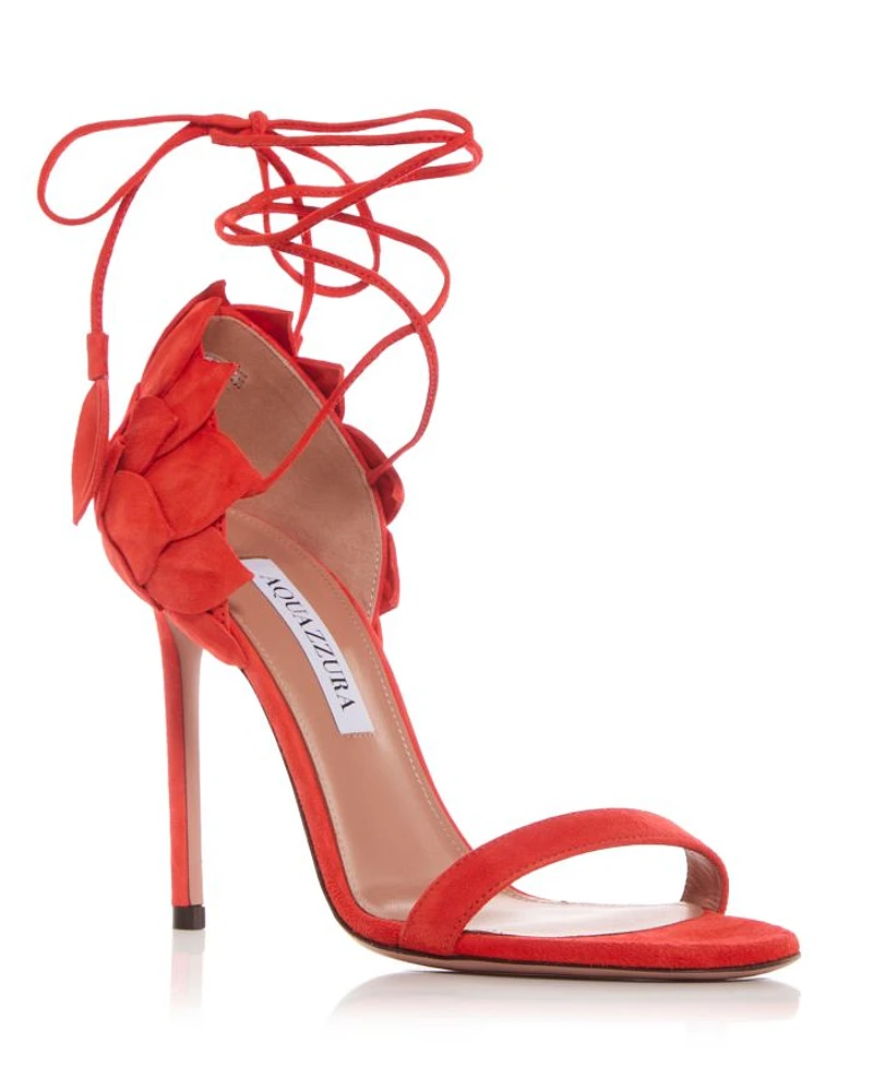 Women's Hibiscus Ankle Tie Sandals