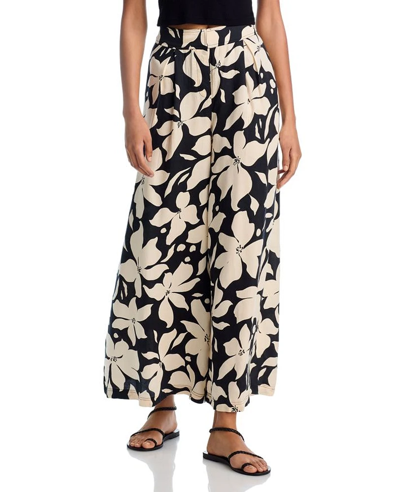 Ayala Floral Wide Leg Pants - Exclusive