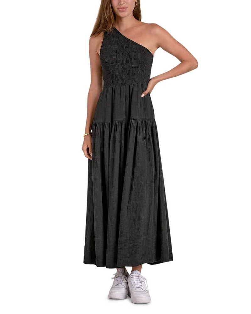 One Shoulder Maxi Dress