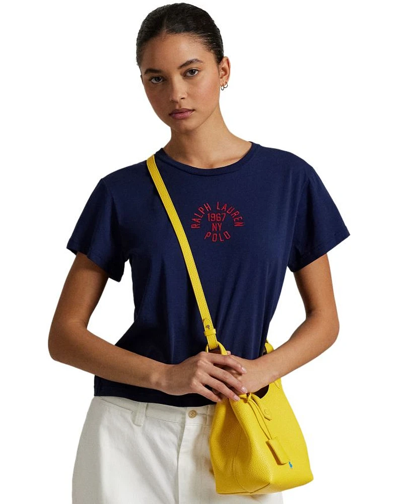 Shrunken Fit Cotton Jersey Logo Tee