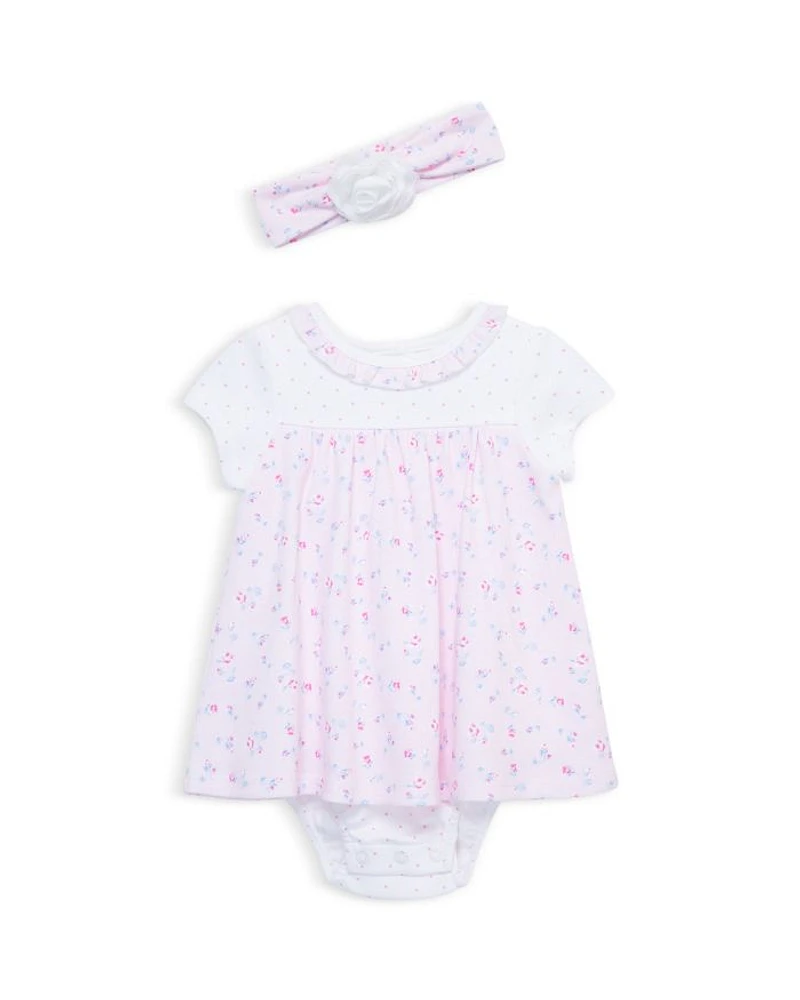 Girls' Rosebud Bodysuit & Headband Set - Baby