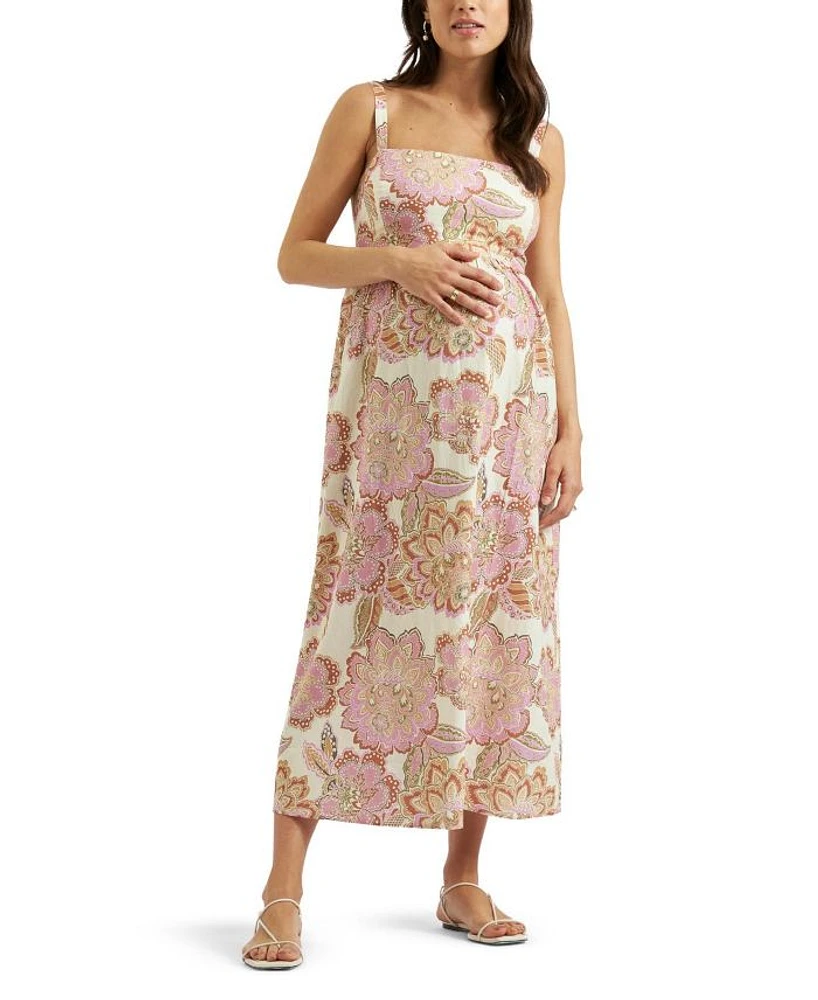 Hope Tie Back Linen Dress