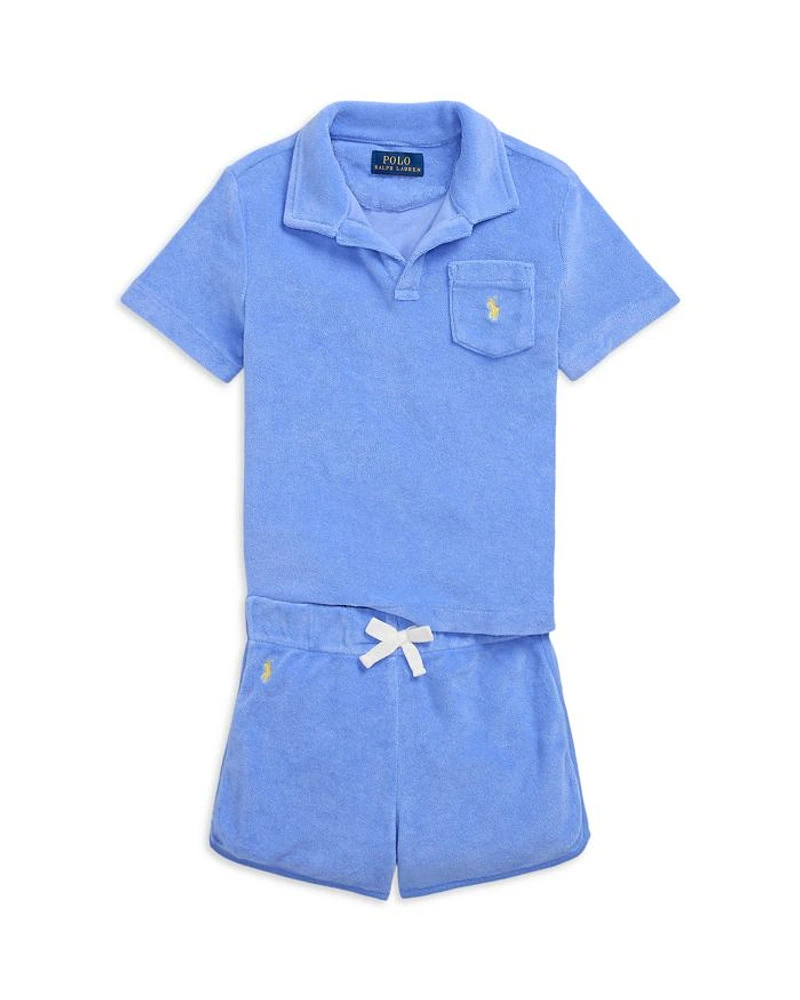 Boys' Terry Polo Shirt & Short Set - Little Kid