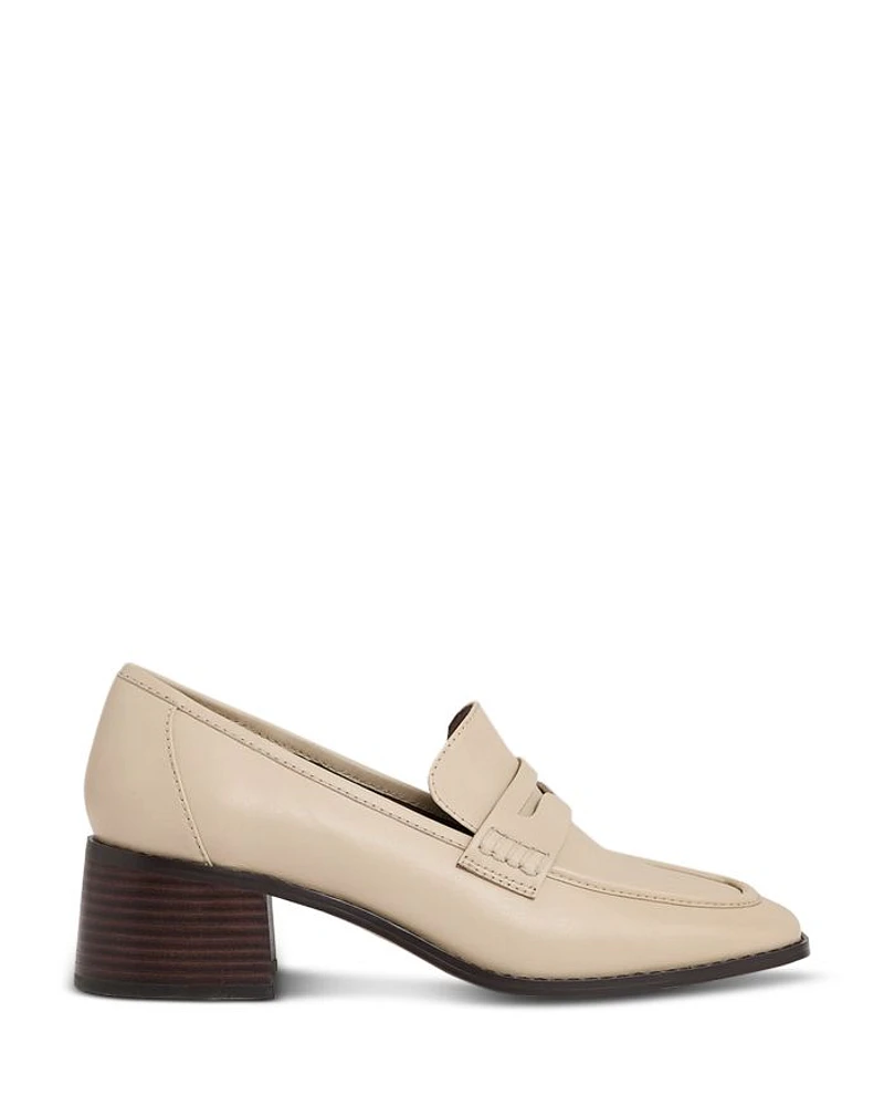 Women's Heidi Almond Toe Block Heel Loafers