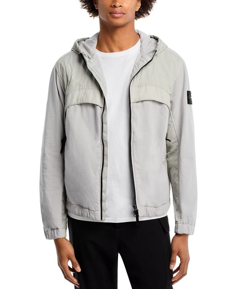 Capospalla Mixed Media Hooded Jacket