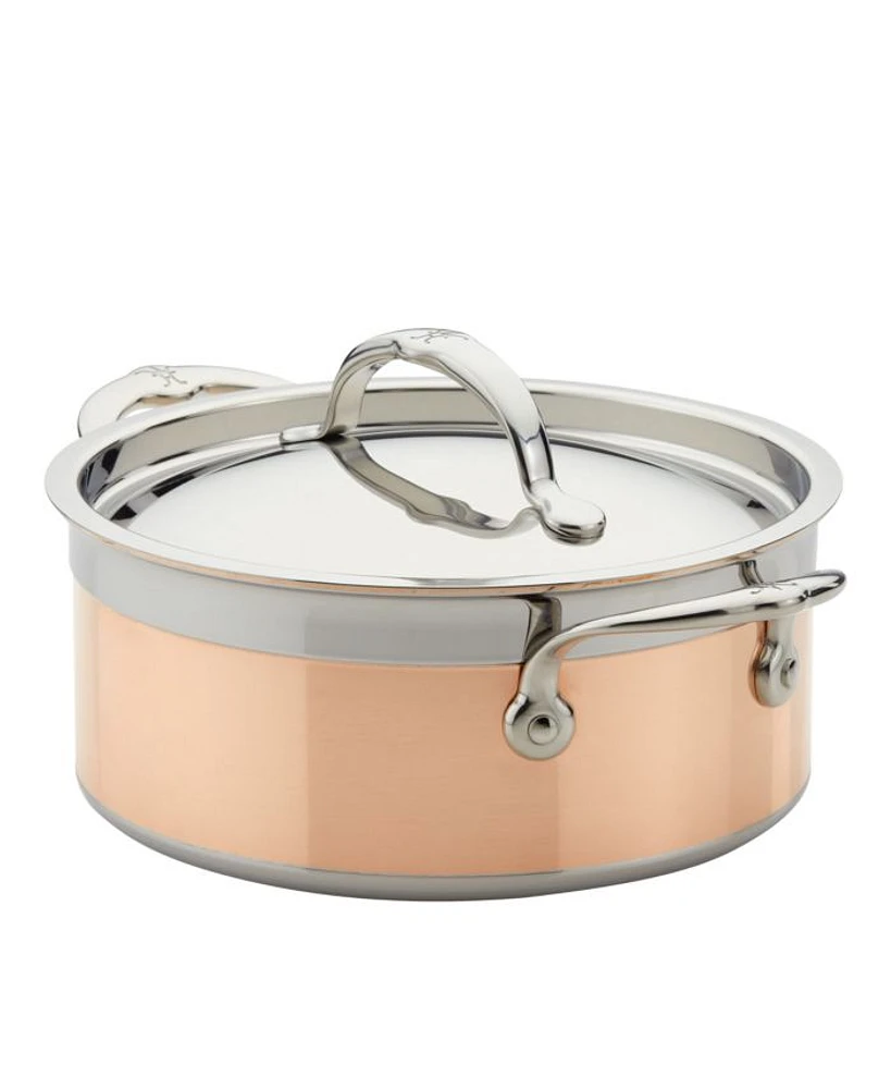 CopperBond® 3-Quart Induction Copper Soup Pot with Lid