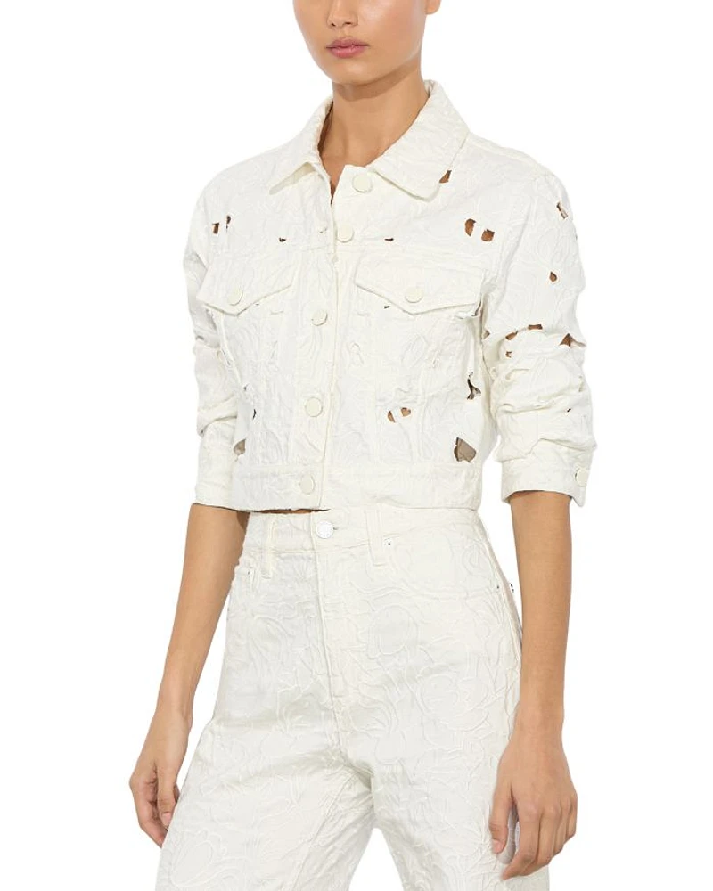 Chloe Embroidered Eyelet Jacket