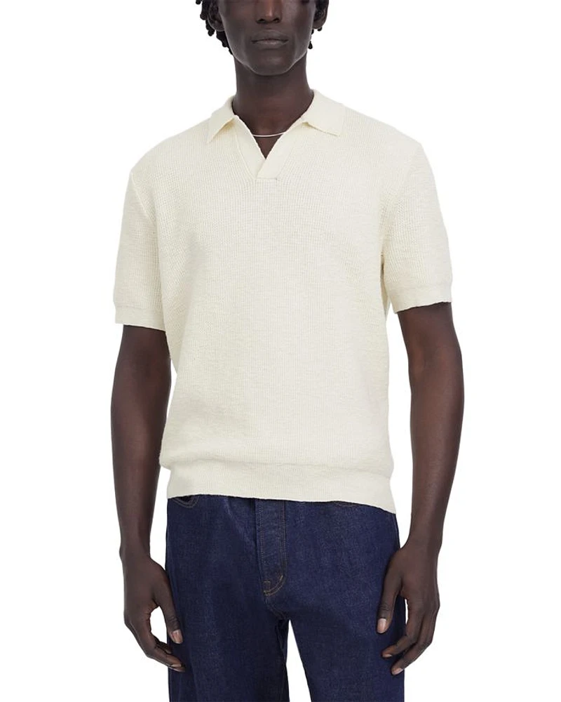Waffle Knit Johnny Polo