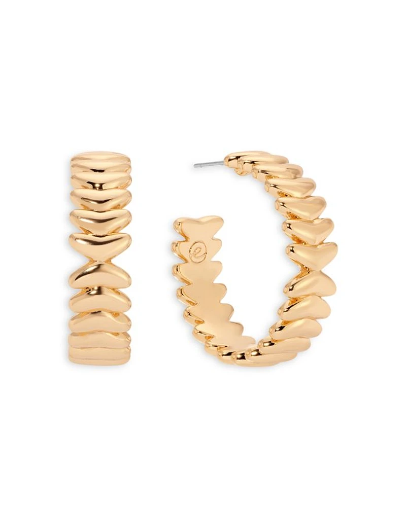 Metal Moderna Medium Half Hoop Earrings