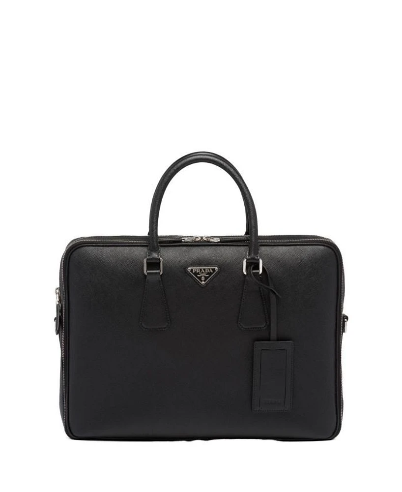 Saffiano Leather Briefcase