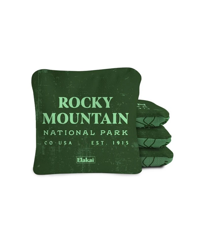 6x6 Rocky Mountain National Park Durasuede + Turbo Polyglide Pilot Versacraft Cornhole Bags
