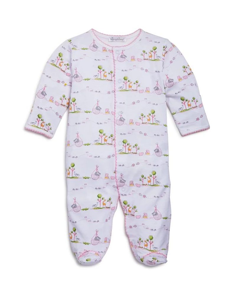 Girls' Noah's Ark Print Footie - Baby