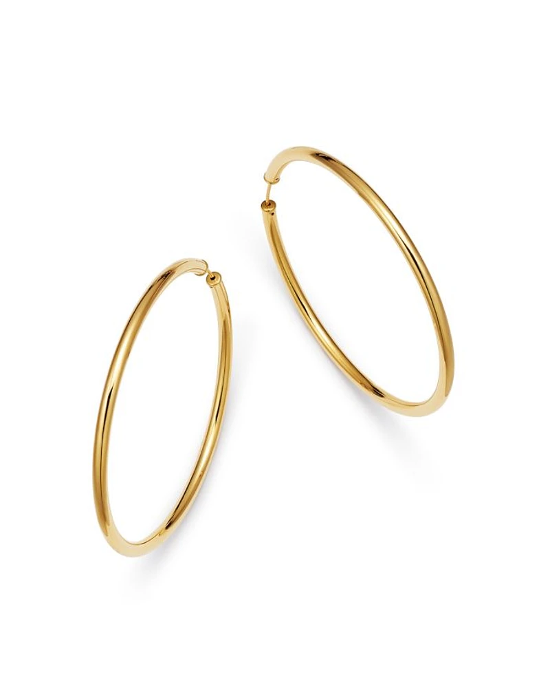Endless Hoop Earrings in 14K Yellow Gold - Exclusive
